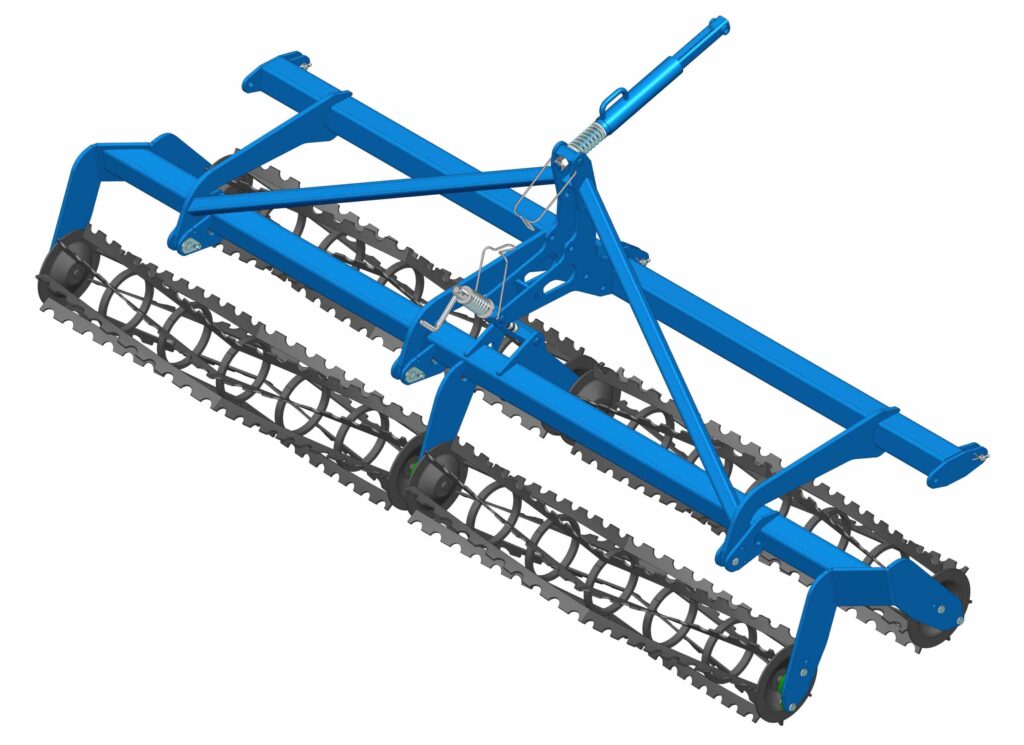 Double rouleau 7 barres crénelées Ø270mm - VIBROCULTEUR
