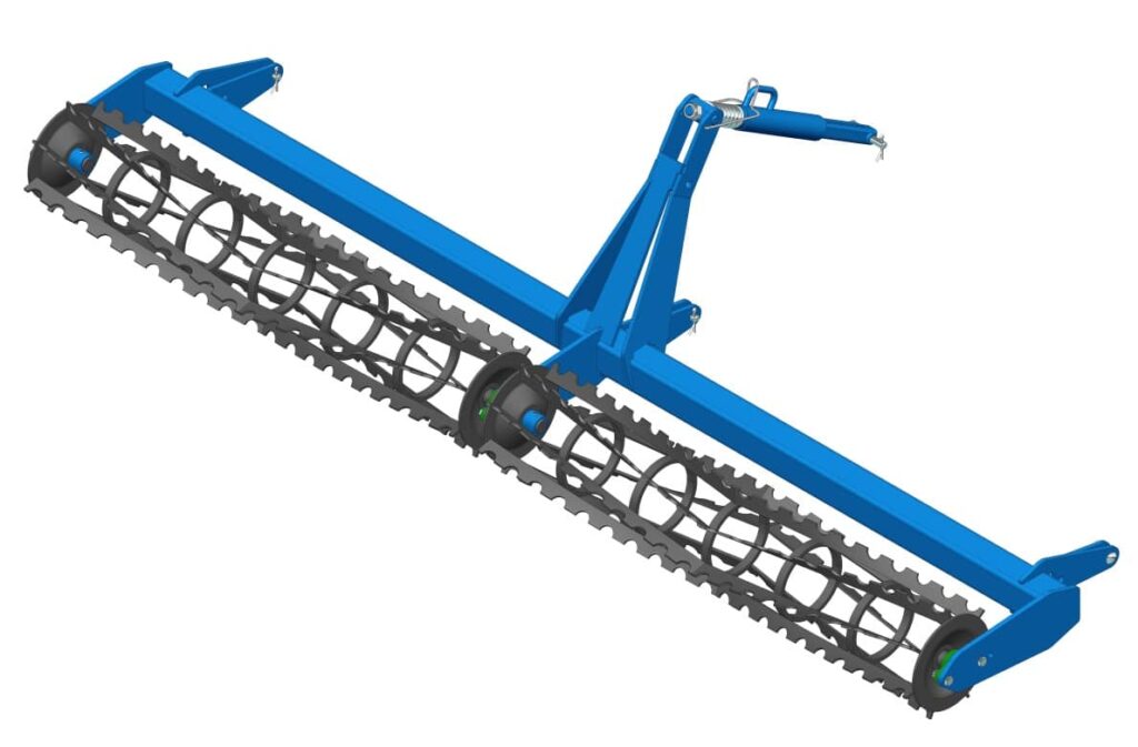 Simple rouleau 7 barres crénelées Ø270mm - VIBROCULTEUR