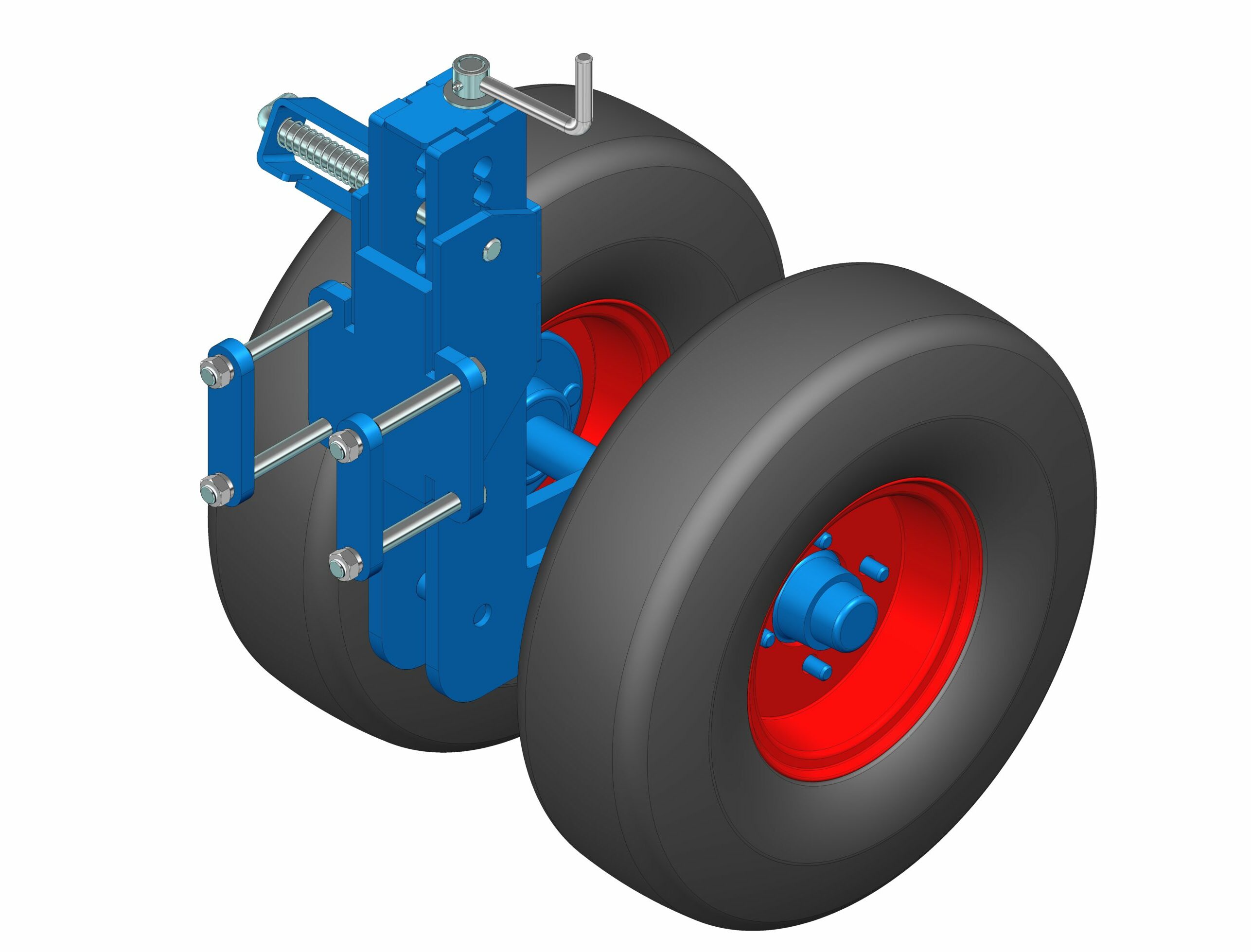 Doubles roues centrales 10 plis Ø535 x 168 mm avec assistance de réglage