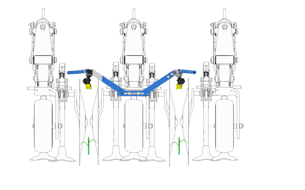 KIT SPRAY pulverisation sur le rang 1 buse