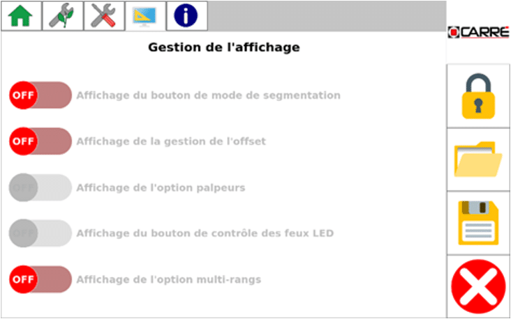 Interface de commande KIPLINE