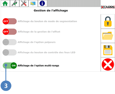 Interface de commande KIPLINE