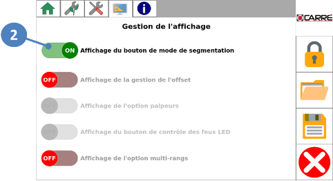 Interface de commande KIPLINE