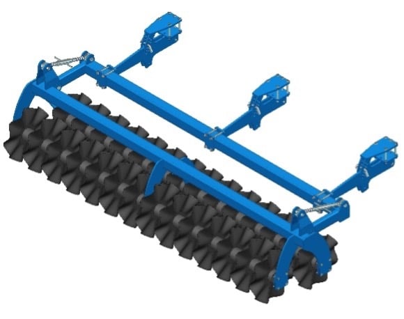 Double rouleau disques ondulés CULTI 4000